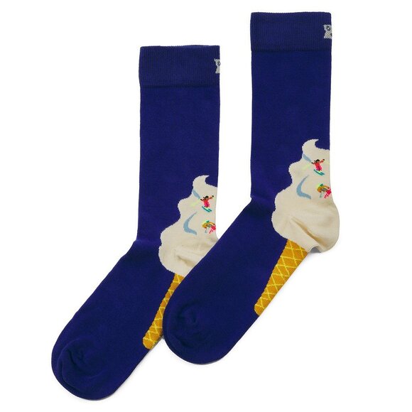 NWT Happy Socks 3 Pack Gift Set Skiing Plaid Shoe Size 5.5-9.5 Sock Size 9-11 - Picture 6 of 7